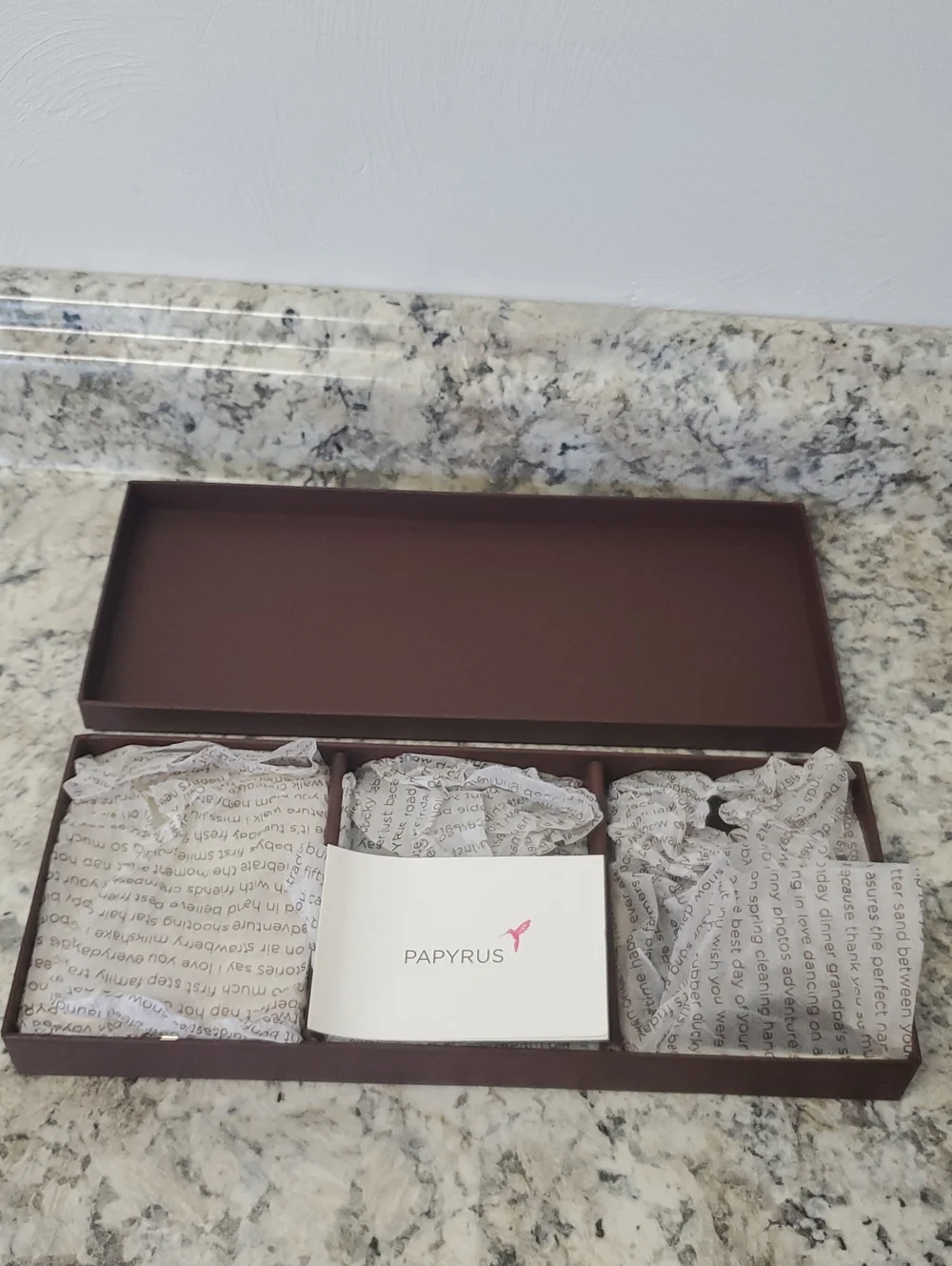 PAPYRUS Rose Gold Mirrored Photo Frame Trio with Gift Box
